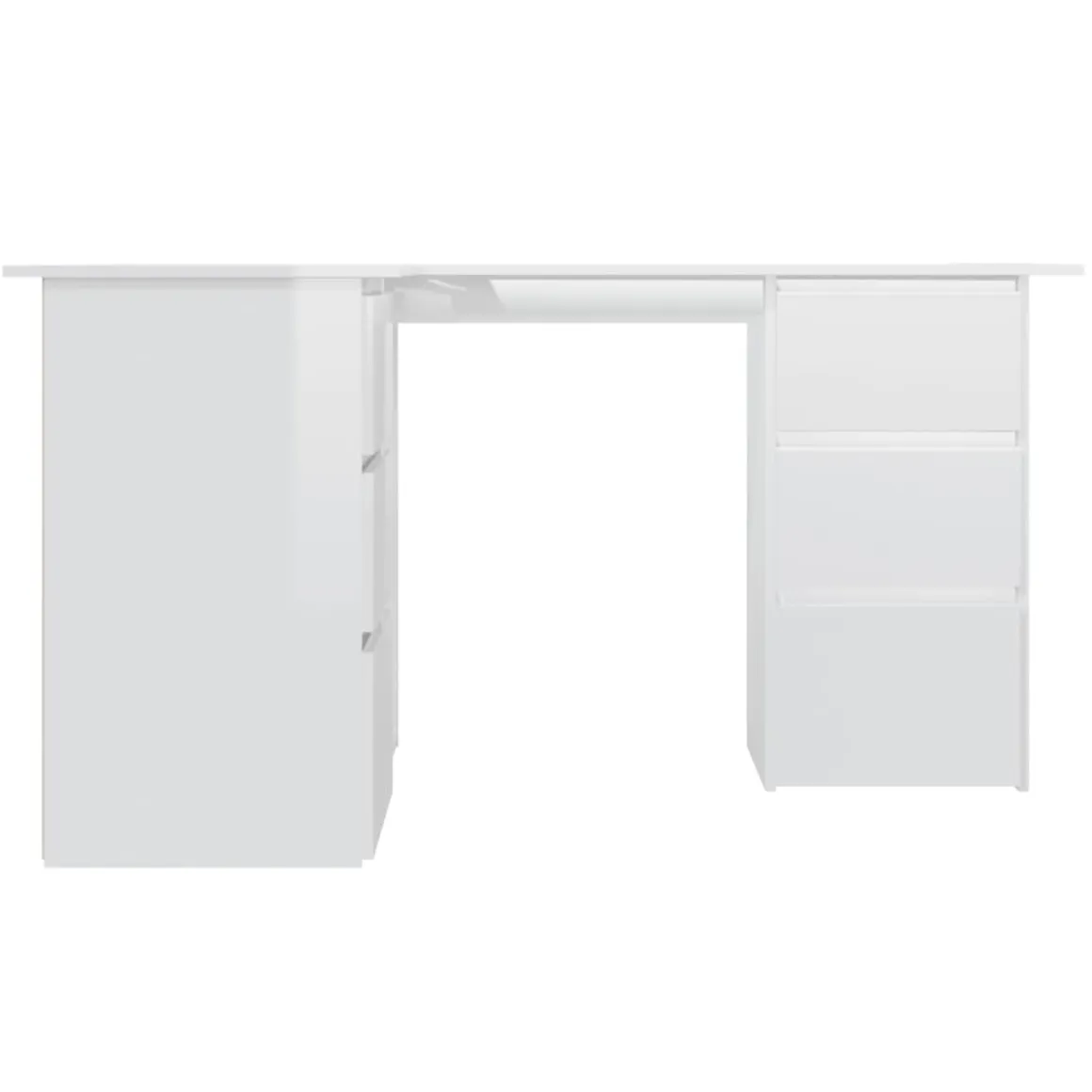 Escritorio esquinero Cum Laude 4 cajones + 2 puertas 76x145x100 cm