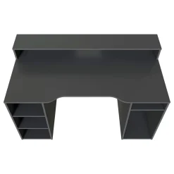 Escritorio Gamer gris antracita 88x136x67 cm