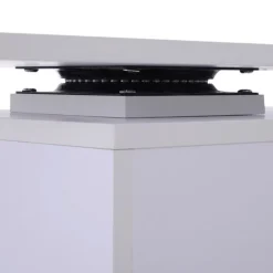 Escritorio Homcom giratorio 360º con estantes blanco