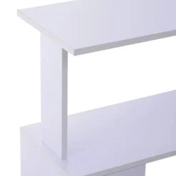 Escritorio Homcom giratorio 360º con estantes blanco