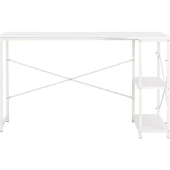 Escritorio Industry 2 estantes blanco 70x120x72 cm