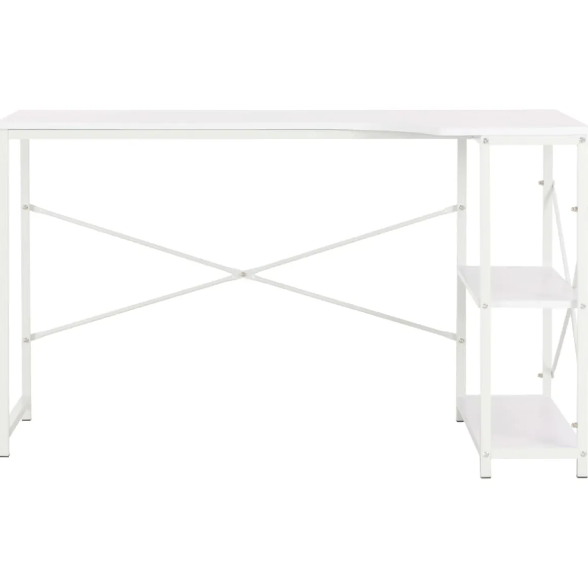 Escritorio Industry 2 estantes blanco 70x120x72 cm