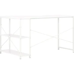 Escritorio Industry 2 estantes blanco 70x120x72 cm