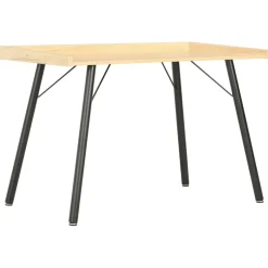 Escritorio Liulu patas acero 79x90x50 cm