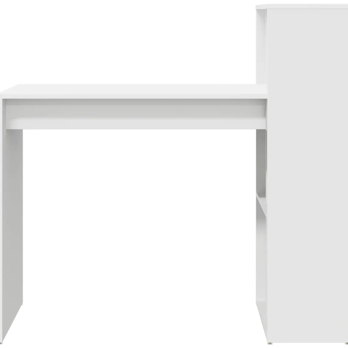 Escritorio Marsella estantería lateral blanco 103x108x55 cm