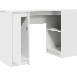 Escritorio Melhia 1 puerta + 2 compartimentos blanco 76x120x42 cm
