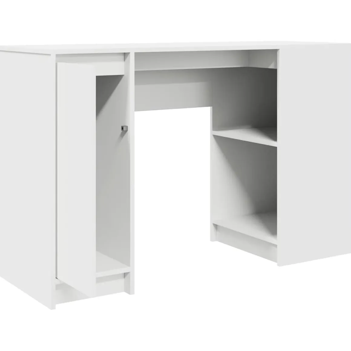 Escritorio Melhia 1 puerta + 2 compartimentos blanco 76x120x42 cm