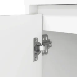Escritorio Melhia 1 puerta + 2 compartimentos blanco 76x120x42 cm