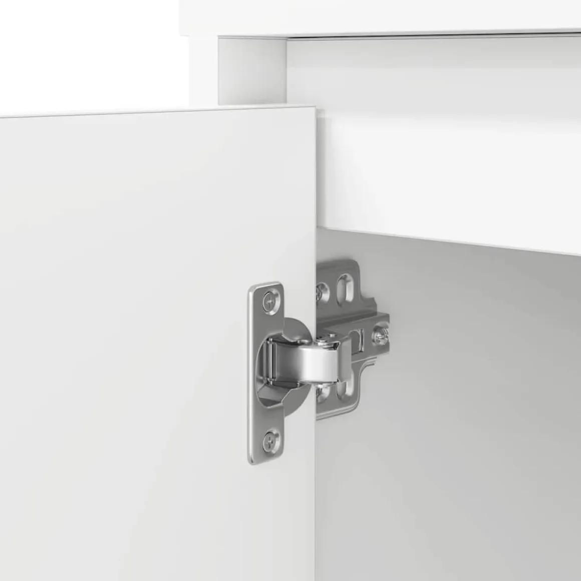 Escritorio Melhia 1 puerta + 2 compartimentos blanco 76x120x42 cm