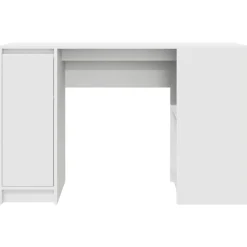 Escritorio Melhia 1 puerta + 2 compartimentos blanco 76x120x42 cm