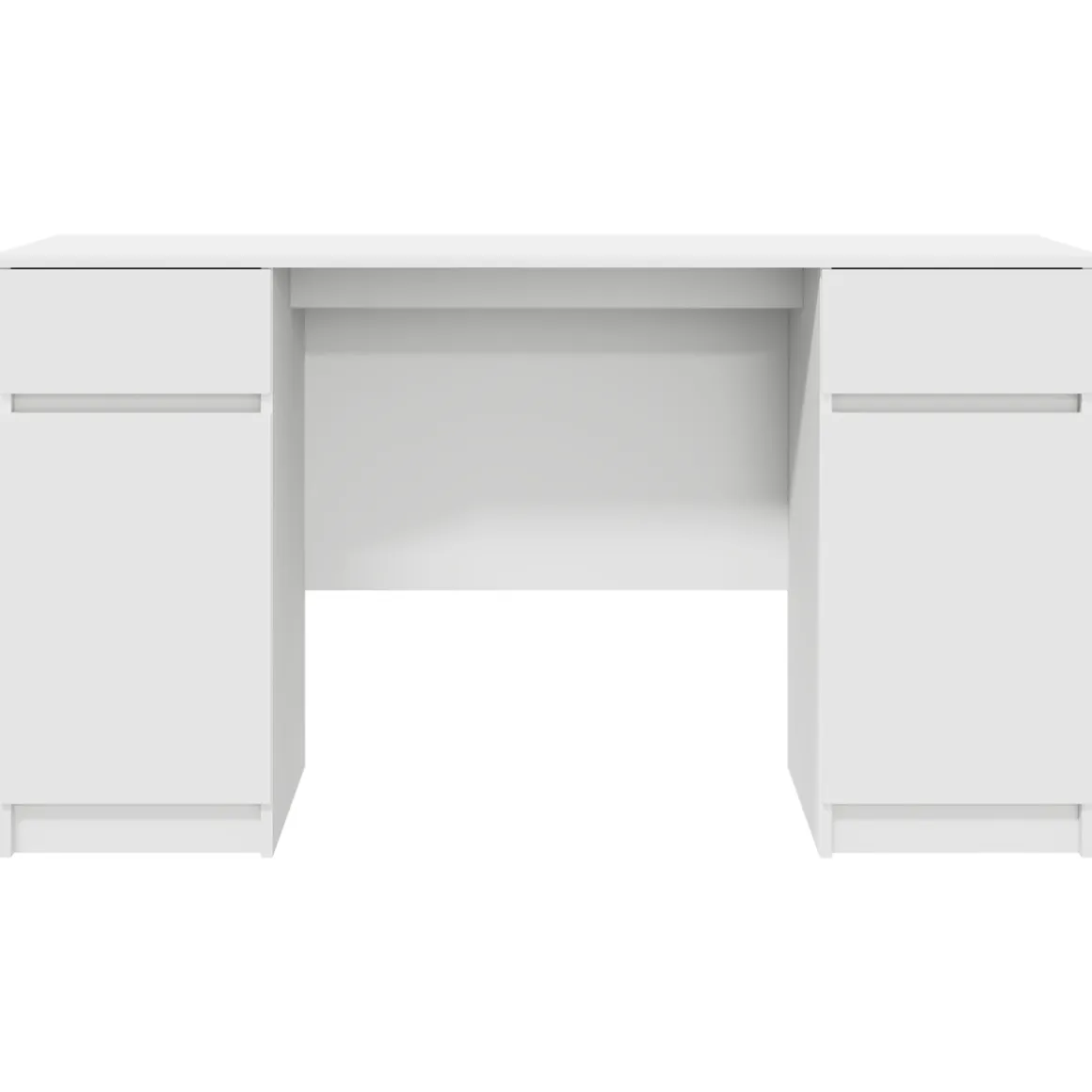 Escritorio Rhima 2 cajones y 2 puertas blanco 76x140x49 cm