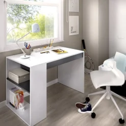 Escritorio Teo con estante + 1 cajón 74,5x115x50 cm