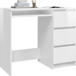 Escritorio Vegal 3 cajones + compartimento para teclado 76x90x45 cm