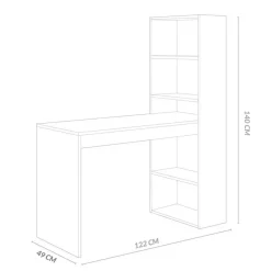 Escritorio Villena 1 estantería 140x122x49 cm