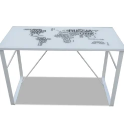 Escritorio World diseño fijo blanco 75x120x60 cm