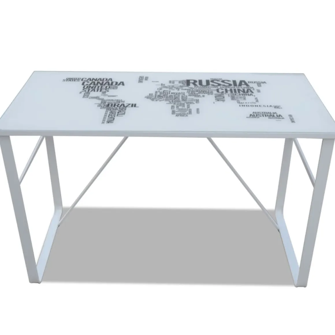Escritorio World diseño fijo blanco 75x120x60 cm