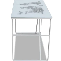 Escritorio World diseño fijo blanco 75x120x60 cm