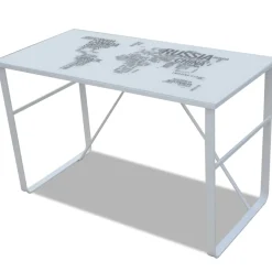 Escritorio World diseño fijo blanco 75x120x60 cm