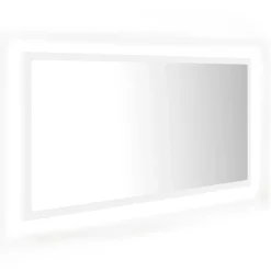 Espejo de baño con luces LED blanco 37x90x8,5 cm