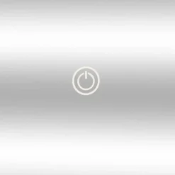 Espejo de pared diseño redondo táctil con luz LED natural Ø57 cm