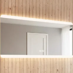 Espejo de pared Square iluminación LED + antivaho 80x130 cm