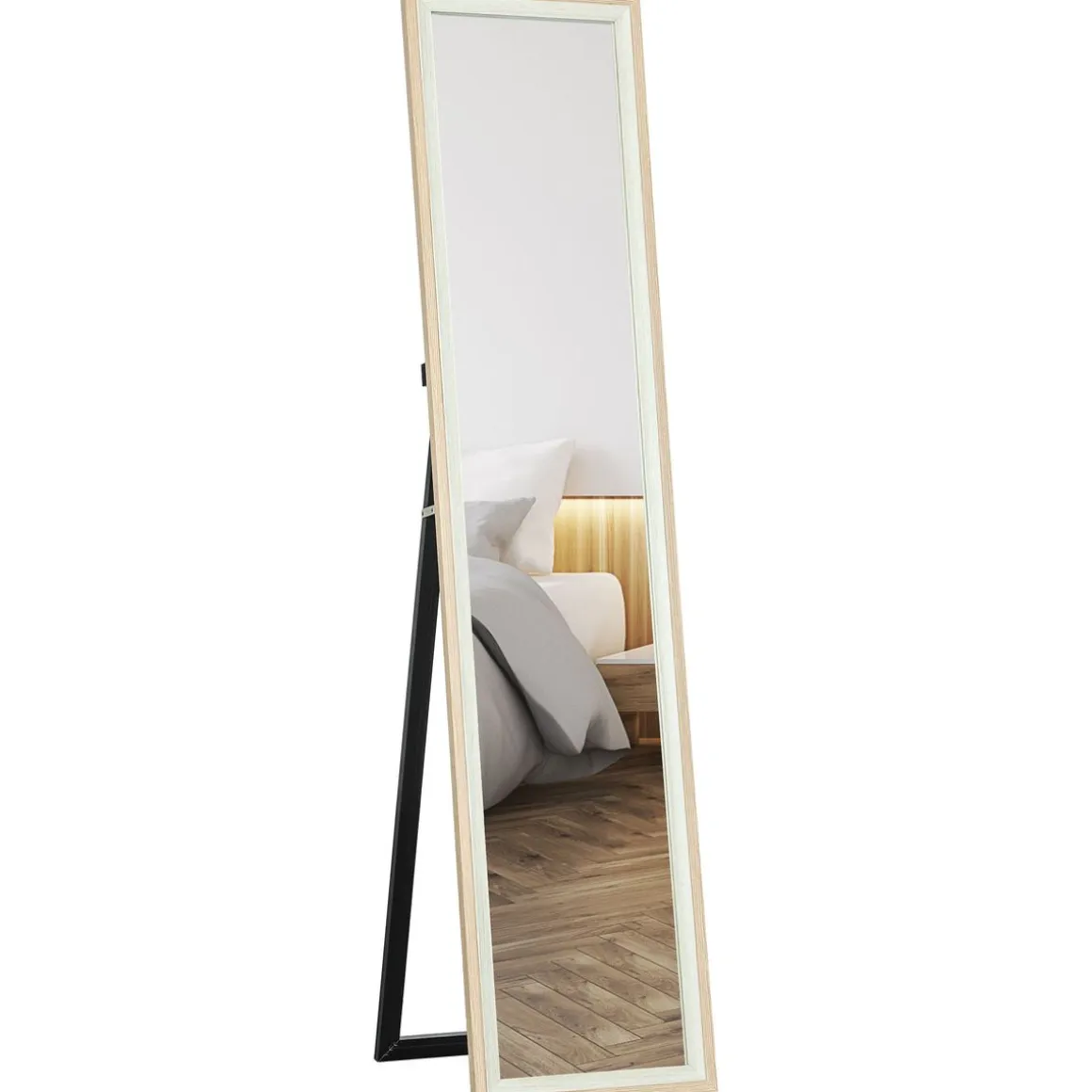 Espejo de pie Lima Homcom con soporte 157x37 cm