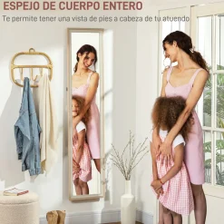 Espejo de pie Lima Homcom con soporte 157x37 cm