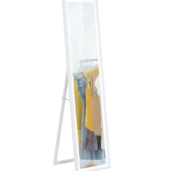 Espejo de pie Nerpio Homcom luz LED ajustable blanco 160x40 cm
