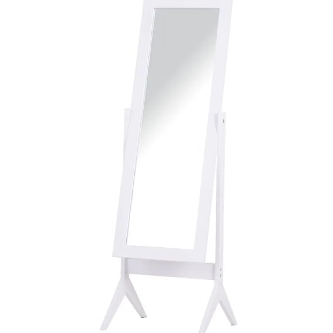 Espejo de pie reclinable Homcom blanco 148x47x46 cm