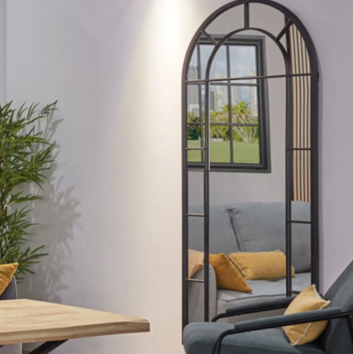 Espejo Dublin diseño ventana con arco 180x80x3,5 cm