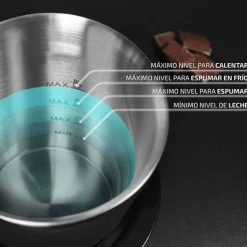 Espumador de leche Cecotec Power Moca Spume 5000 650W 4 modos inox