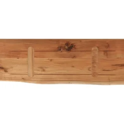 Estante de pared Acacia borde irregular natural 2,5x70x30 cm