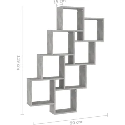 Estante de pared Hinzo 8 cubos 119x90x15 cm