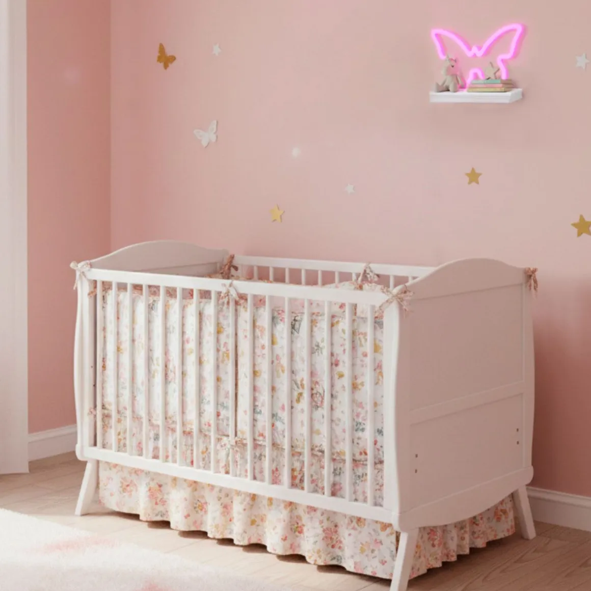 Estante de pared infantil con luz LED 20,5x30,5x10 cm