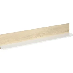 Estante de pared Maiao Homcom natural/blanco 20x120x15 cm