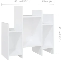Estantería auxiliar Arezzo 6 compartimentos 60x60x26 cm
