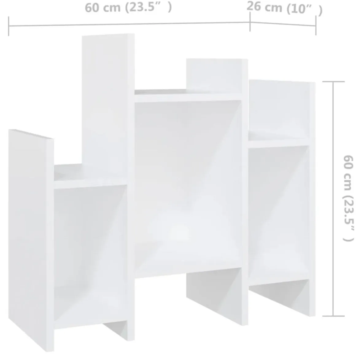 Estantería auxiliar Arezzo 6 compartimentos 60x60x26 cm