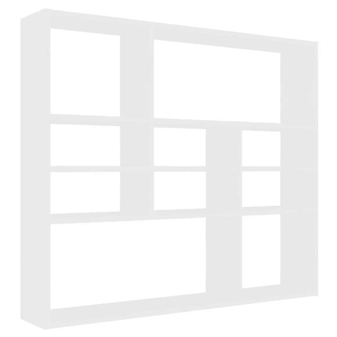 Estantería de pared 10 compartimentos blanco 78x90x16 cm