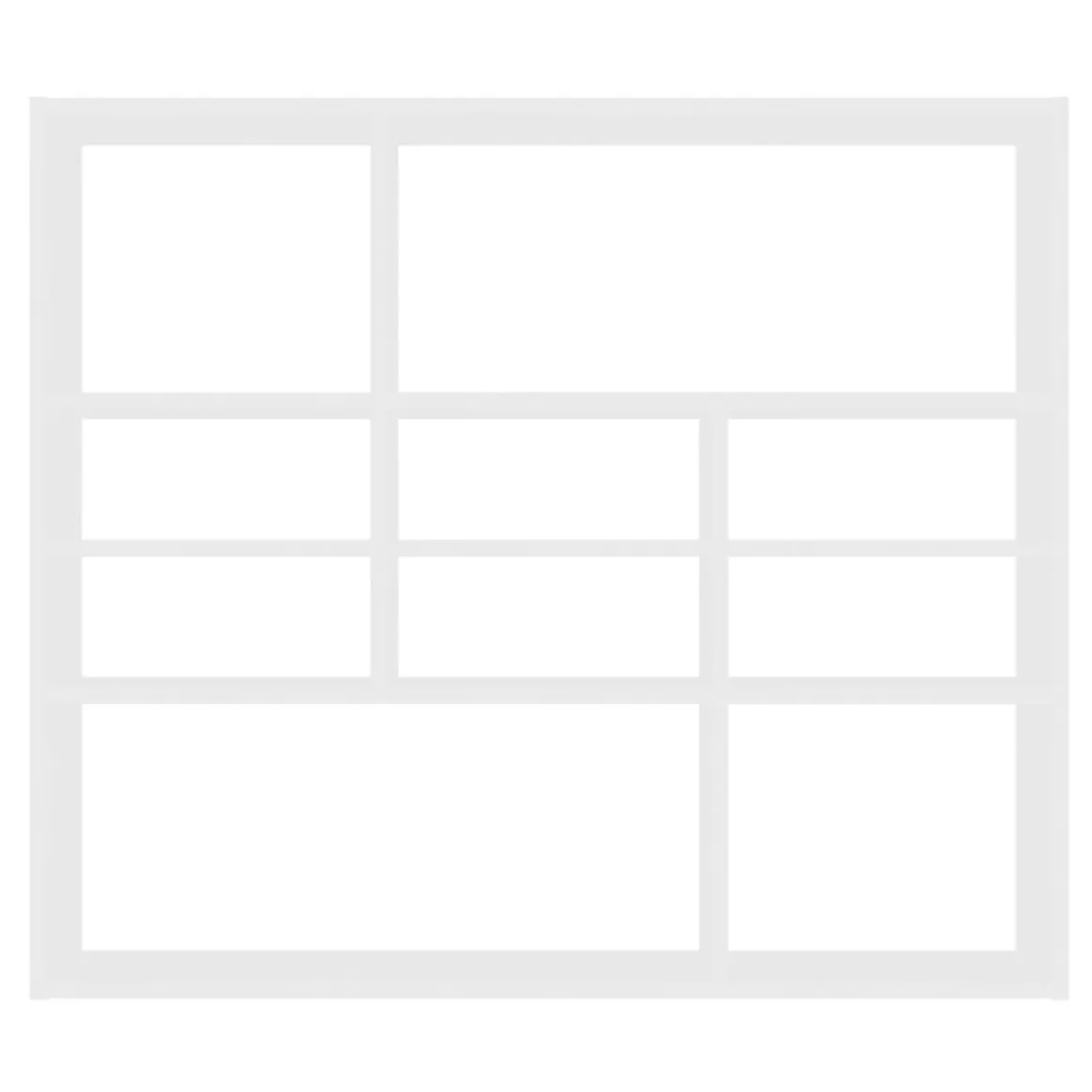 Estantería de pared 10 compartimentos blanco 78x90x16 cm