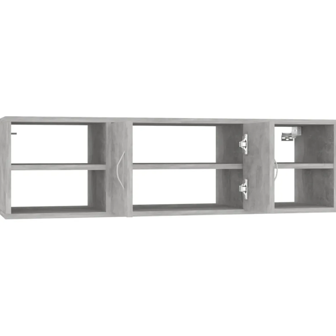 Estantería de pared Acra 1 armario + 4 estantes 29x102x30 cm