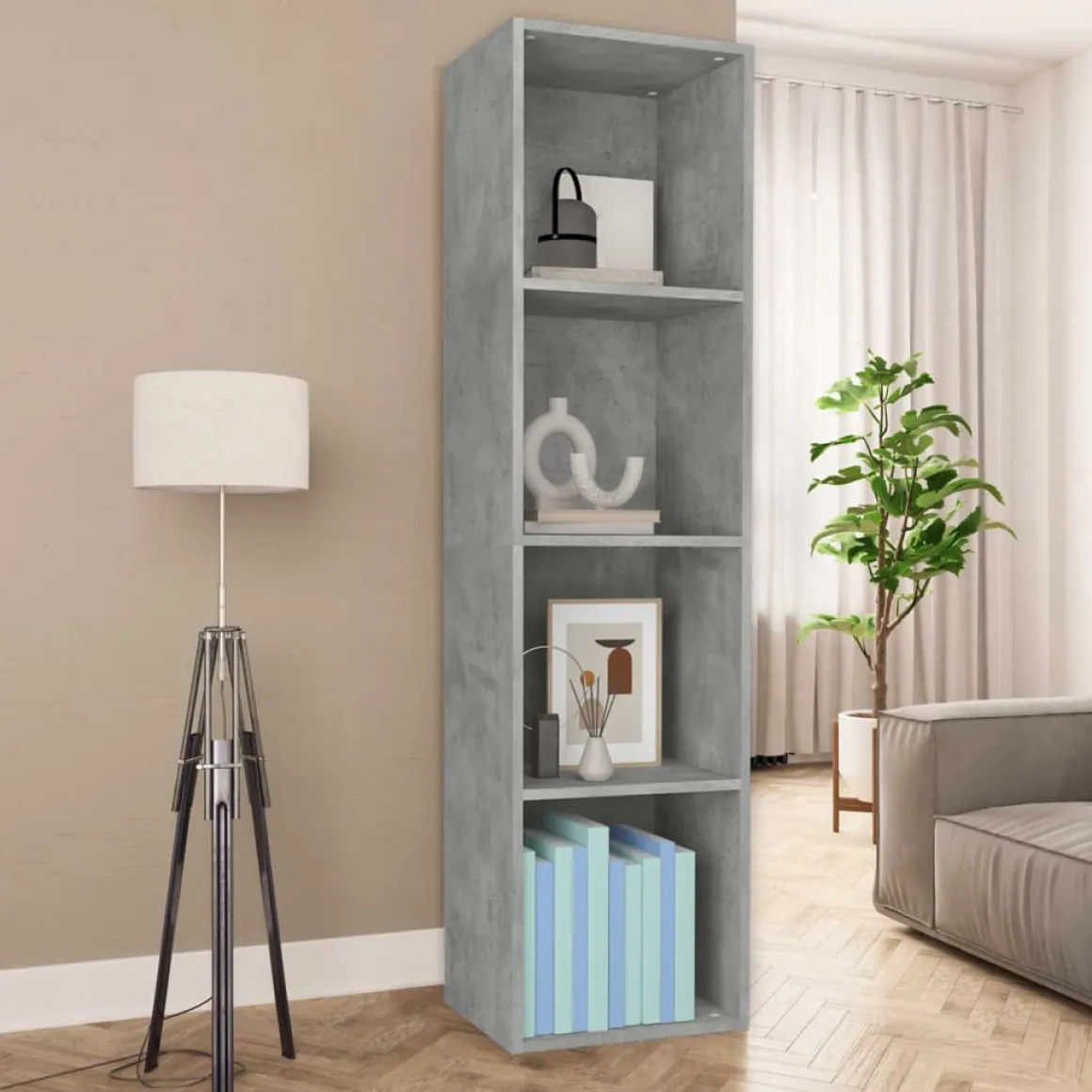 Estantería de pared Banfield 4 niveles 143x36x30 cm