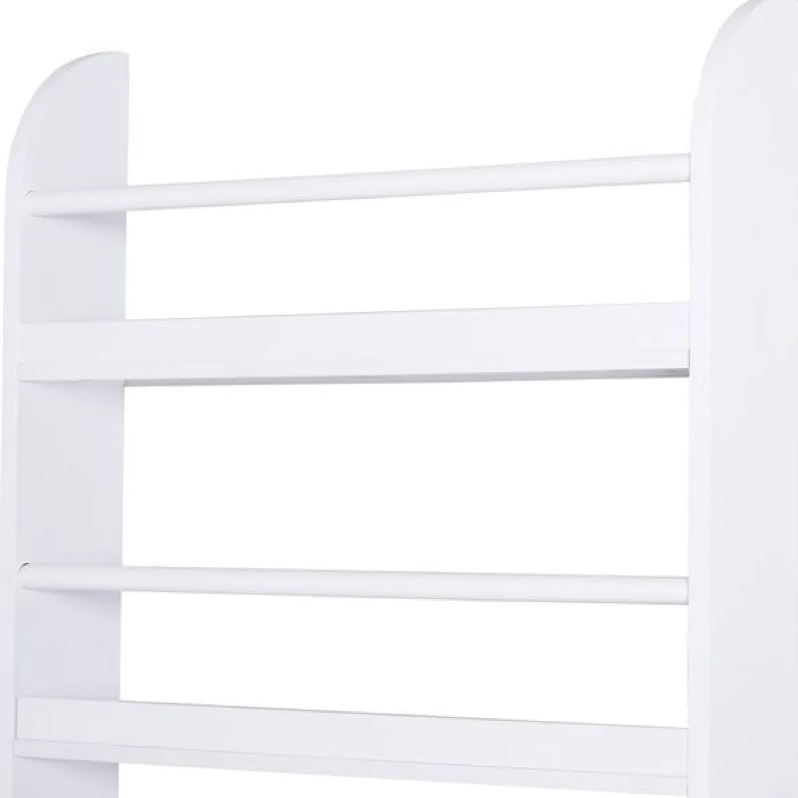 Estantería de pared Homcom 4 estantes blanco 113x59x12 cm