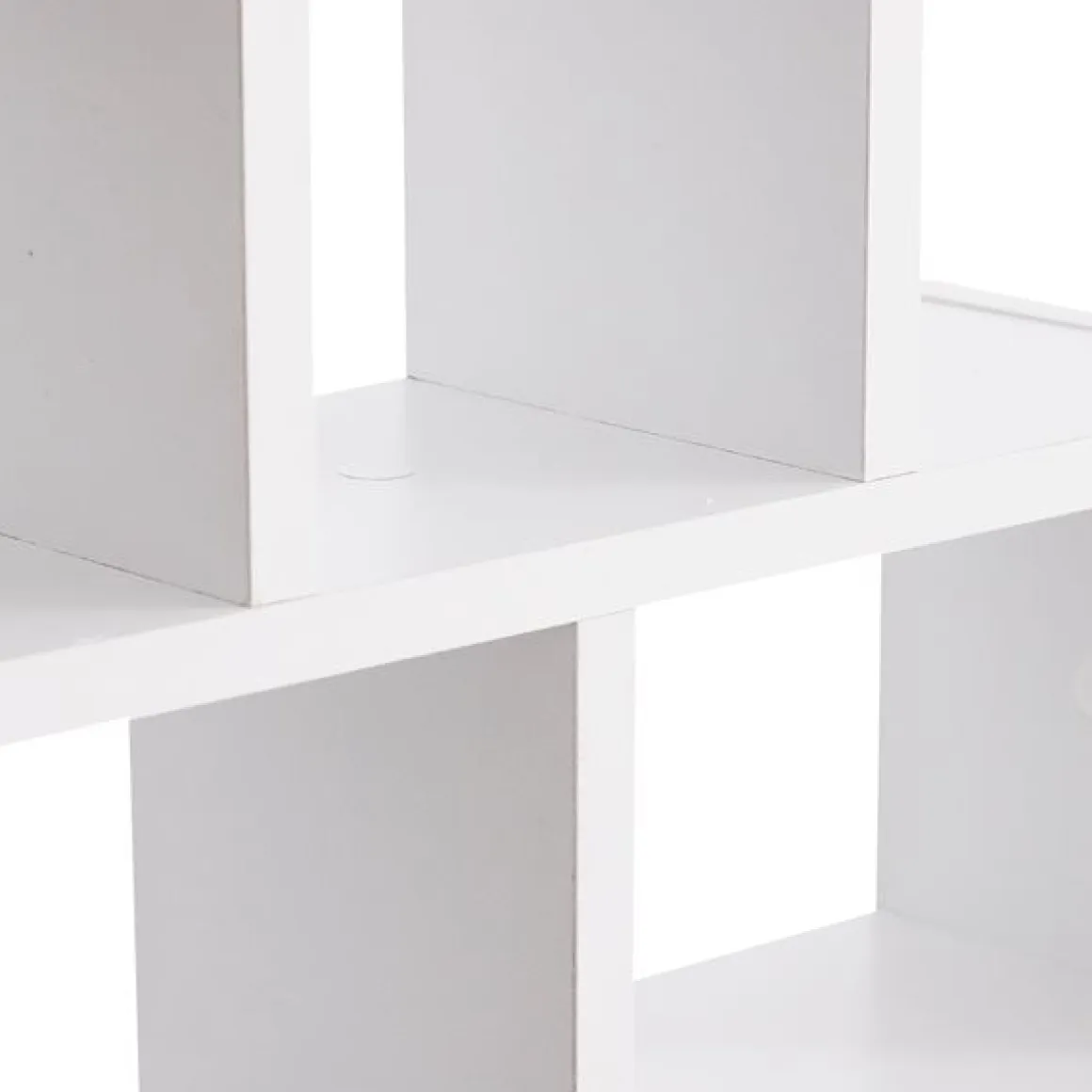 Estantería de pared Homcom 8 estantes blanco 47,5x85x14,5 cm