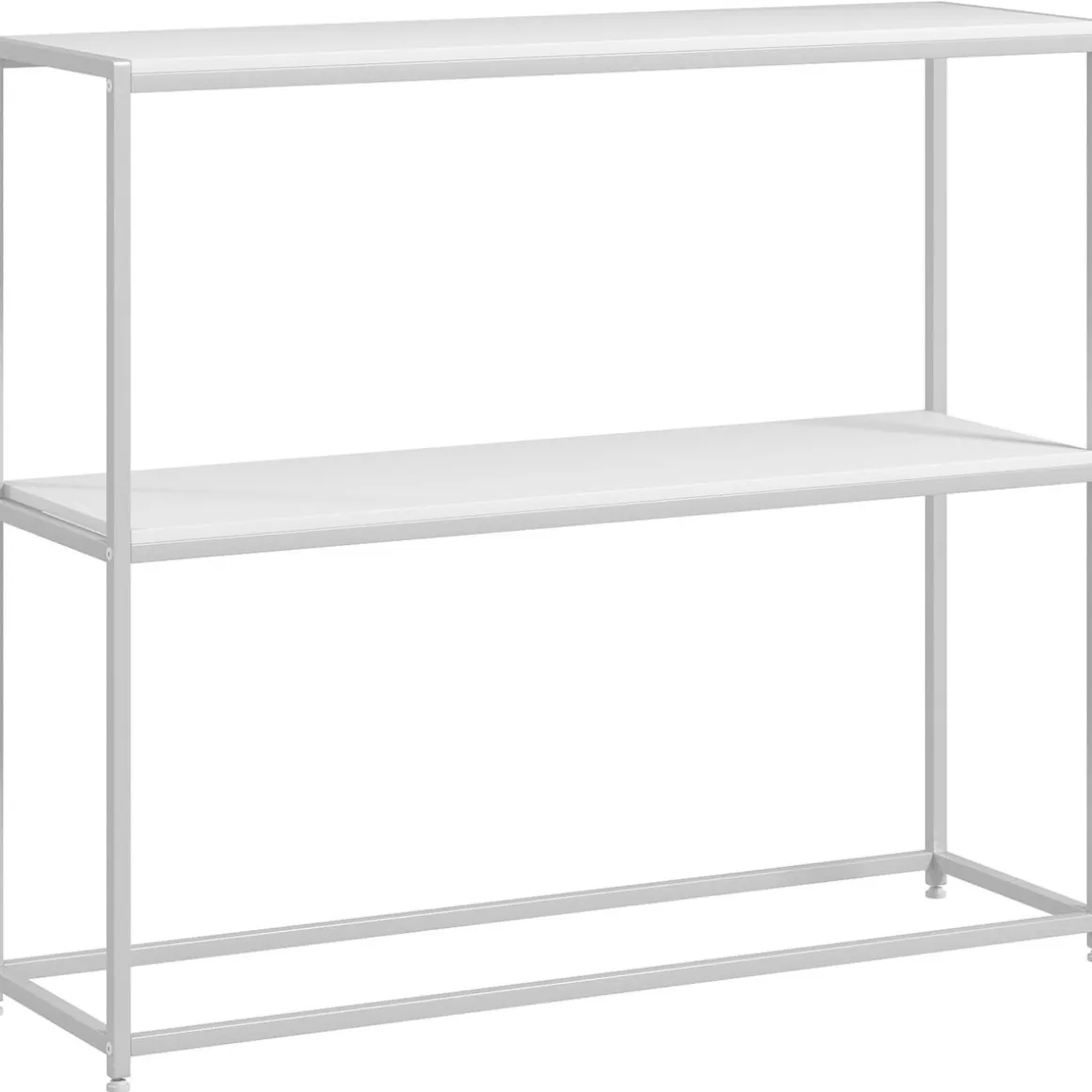 Estantería Escorpio Homcom 2 estante blanco 87x100x30 cm