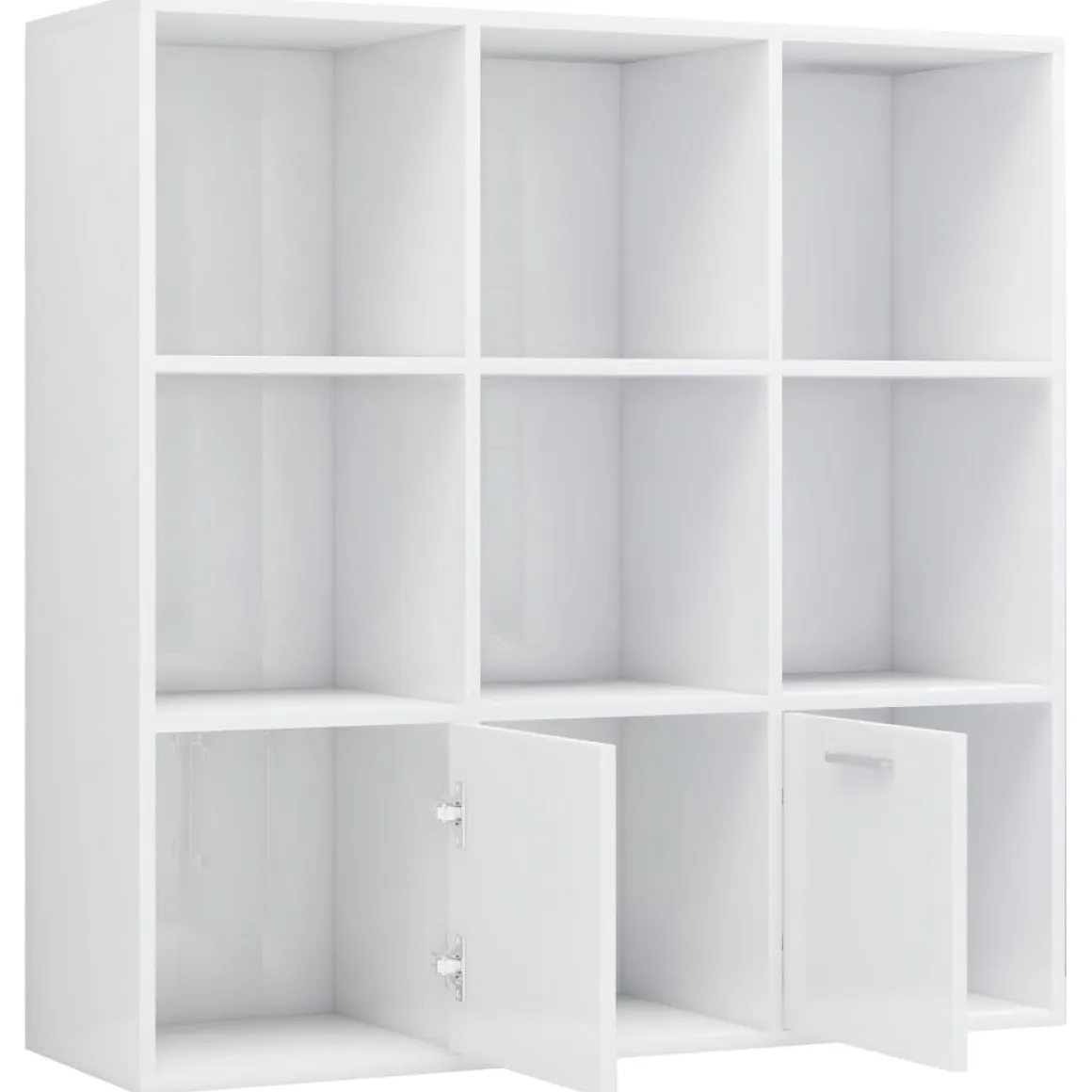 Estantería Fitz 7 compartimentos + 2 armarios 98x98x30 cm