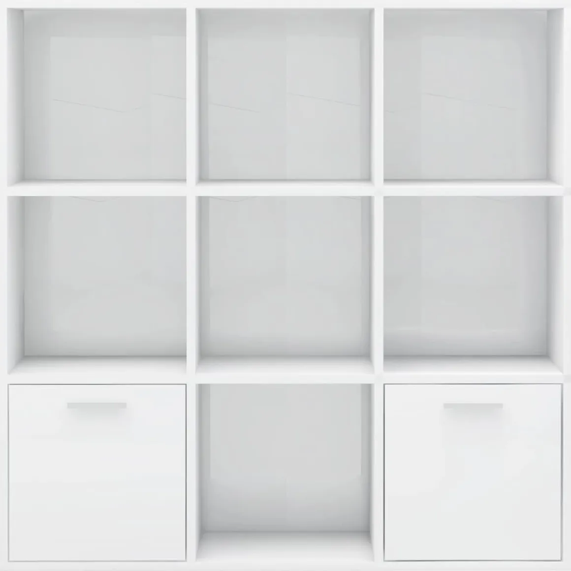 Estantería Fitz 7 compartimentos + 2 armarios 98x98x30 cm