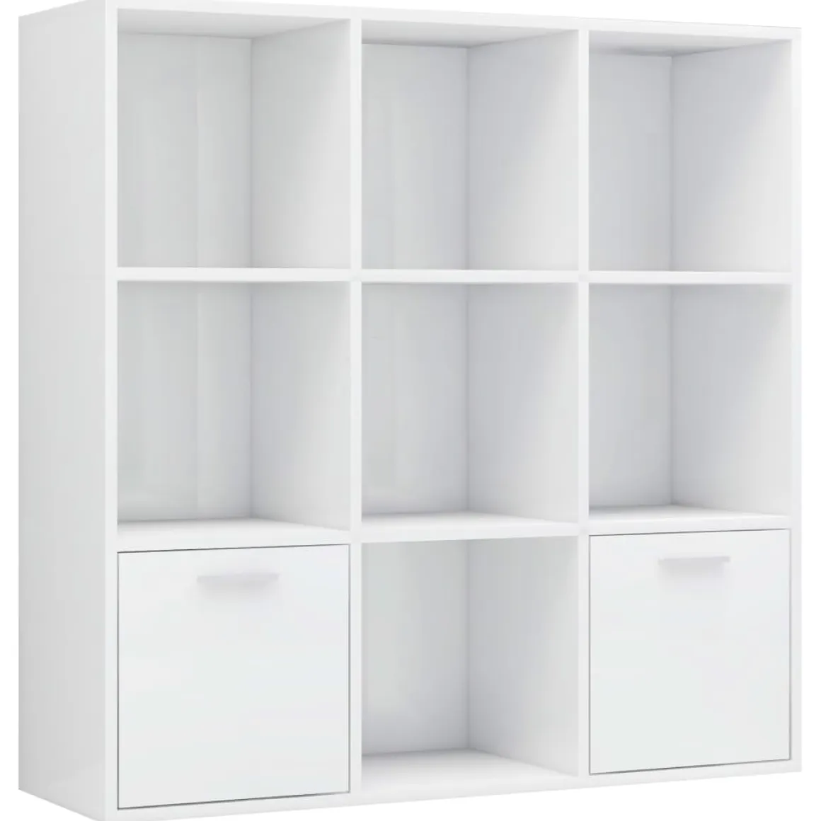 Estantería Fitz 7 compartimentos + 2 armarios 98x98x30 cm
