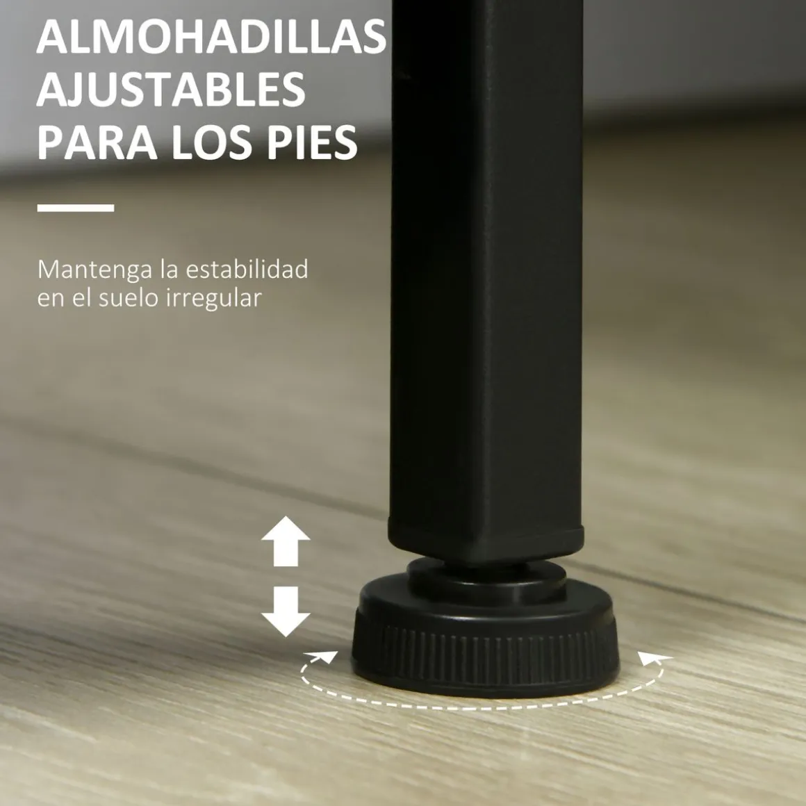 Estantería Galera Homcom 5 niveles 2 cajones natural/negro 170,5x80x30 cm