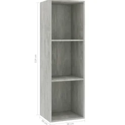 Estantería Gorki 3 niveles 114x36x30 cm
