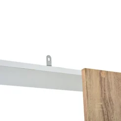 Estantería Homcom 5 niveles Homcom con base elevada roble/blanco 170x45x21 cm